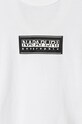 Napapijri tricou de bumbac pentru copii S-CHAMOIS SS NP0A4HYL0021.98.128 alb AW24