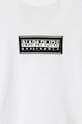 Napapijri t-shirt bawełniany dziecięcy S-CHAMOIS SS NP0A4HYL0021.98.128 biały AW24