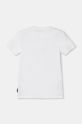 Napapijri t-shirt in cotone per bambini S-CHAMOIS SS NP0A4HYL0021.134.164 bianco AW24