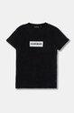 Napapijri tricou de bumbac pentru copii S-CHAMOIS SS print negru NP0A4HYL0411.134.164