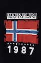 Băieți Napapijri tricou de bumbac pentru copii S-MATS NP0A4HYN1761.98.128 bleumarin