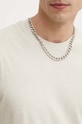 Samsoe Samsoe tricou din amestec de in SAADRIAN M24100073 bej