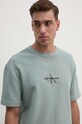 Bavlněné tričko Calvin Klein Jeans šedá J30J325645