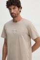 Calvin Klein Jeans tricou din bumbac bej J30J325649