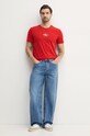 Calvin Klein Jeans tricou din bumbac J30J325649 rosu SS25
