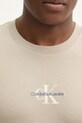 Calvin Klein Jeans t-shirt bawełniany beżowy J30J325649