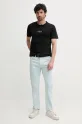 Хлопковая футболка Calvin Klein Jeans J30J325649 чёрный SS25