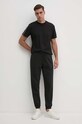 Βαμβακερό μπλουζάκι Calvin Klein Jeans J30J325653 μαύρο AW24