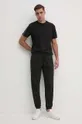 Бавовняна футболка Calvin Klein Jeans J30J325653 чорний AW24
