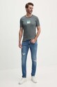 Pamučna majica Calvin Klein Jeans J30J325686 siva AW24