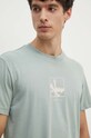 Памучна тениска Calvin Klein Jeans зелен J30J325687