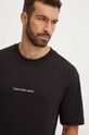 Oblečení Bavlněné tričko Calvin Klein Jeans J30J325688 černá