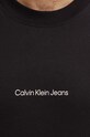 Bavlněné tričko Calvin Klein Jeans černá J30J325688