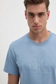 Bavlnené tričko Calvin Klein Jeans modrá J30J325916