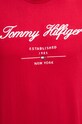 Tommy Hilfiger t-shirt bawełniany MW0MW33691 czerwony
