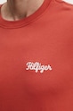 Pamučna majica Tommy Hilfiger narančasta MW0MW35462