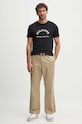 Tommy Hilfiger t-shirt bawełniany MW0MW35466 czarny AW24
