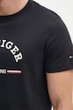 Tommy Hilfiger t-shirt bawełniany MW0MW35466 czarny
