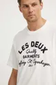 beżowy Les Deux t-shirt bawełniany
