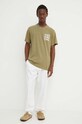 Les Deux tricou din amestec de in LDM101176 verde AW24