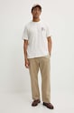 Les Deux t-shirt bawełniany LDM101177 beżowy AW24