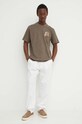 Les Deux tricou din bumbac LDM101177 maro AW24