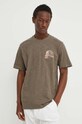 Îmbrăcăminte Les Deux tricou din bumbac LDM101177 maro
