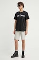 Les Deux t-shirt bawełniany LDM101180 czarny AW24
