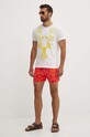 Vilebrequin t-shirt bawełniany THOM THOAP355 biały AW24
