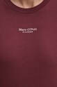 Bavlněné tričko Marc O'Polo burgundské 426201251382