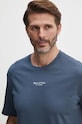 Marc O'Polo t-shirt bawełniany 426201251382 niebieski AW24