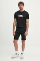 Bavlněné tričko Karl Lagerfeld 543225.755404 černá AW24