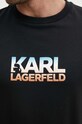 Bavlněné tričko Karl Lagerfeld 543225.755404 černá