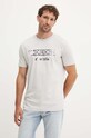 Iceberg tricou din bumbac print gri F017.6307