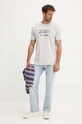 Iceberg tricou din bumbac F017.6307 gri AW24