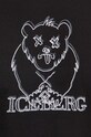 Iceberg t-shirt bawełniany F010.6306 czarny