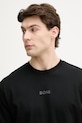 BOSS Green T-shirt męski bawełniany Tee 10 czarny 50519368