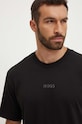 Дрехи Памучна тениска Boss Green 50519368 черен
