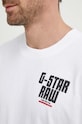 G-Star t-shirt bawełniany D24690.C336 biały