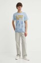 G-Star tricou din bumbac D24681.336 albastru AW24