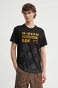 G-Star tricou din bumbac negru D24681.336