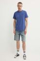 Pamučna majica G-Star Raw D24688.B256 plava AW24