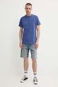 G-Star tricou din bumbac D24688.B256 albastru AW24