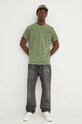 G-Star tricou din bumbac D24688.B256 verde AW24