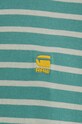 G-Star t-shirt bawełniany zielony D24941.C339