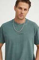 G-Star t-shirt bawełniany zielony D25737.C756