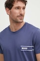 BOSS t-shirt bawełniany granatowy 50517715