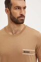 Odzież BOSS t-shirt bawełniany 50517715 beżowy
