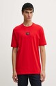 HUGO t-shirt bawełniany czerwony 50528171