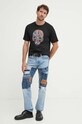 Bavlněné tričko PS Paul Smith M2R.011R.NP4689 černá AW24